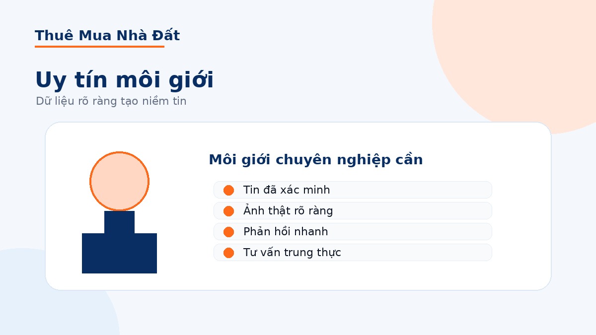 Môi giới bất động sản cá nhân: xây dựng uy tín từ dữ liệu và trải nghiệm khách hàng
