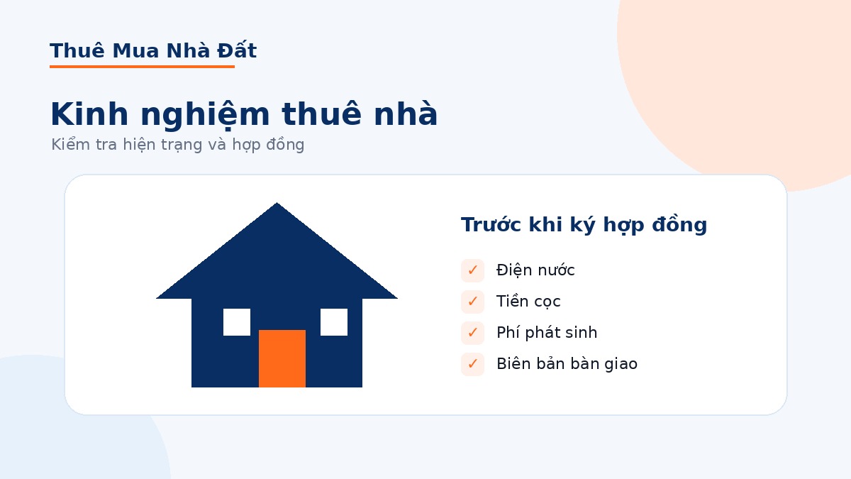 Kinh nghiệm thuê nhà nguyên căn: xem gì trước khi ký hợp đồng?