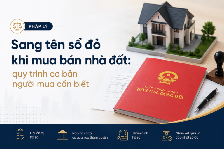 Sang tên sổ đỏ khi mua bán nhà đất: quy trình cơ bản người mua cần biết