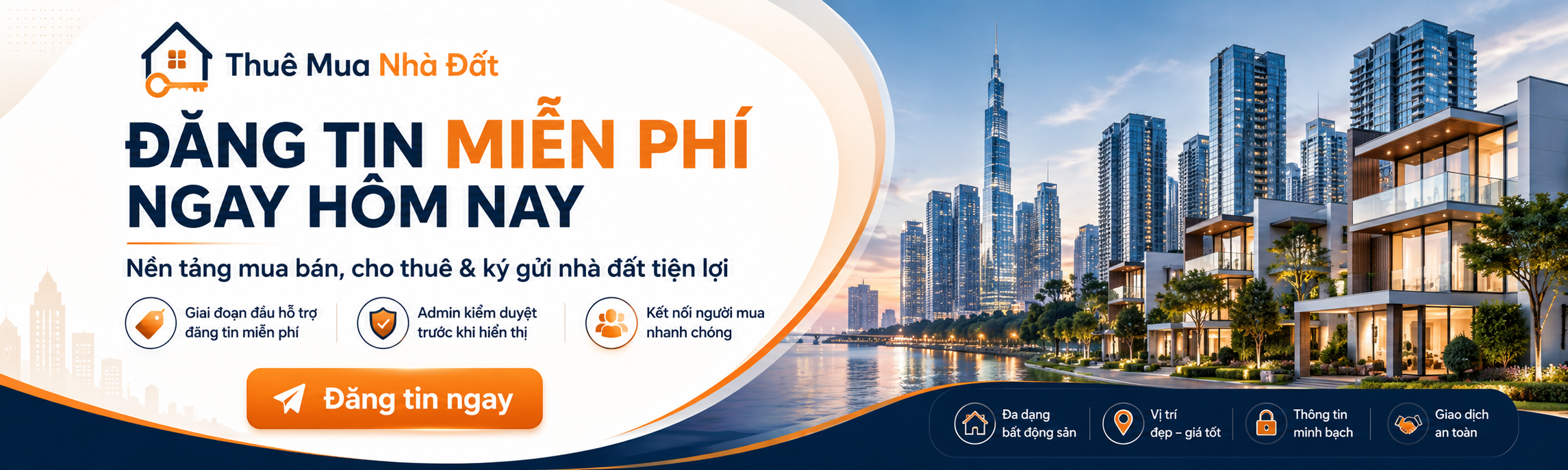 Banner quảng cáo Thuê Mua Nhà Đất